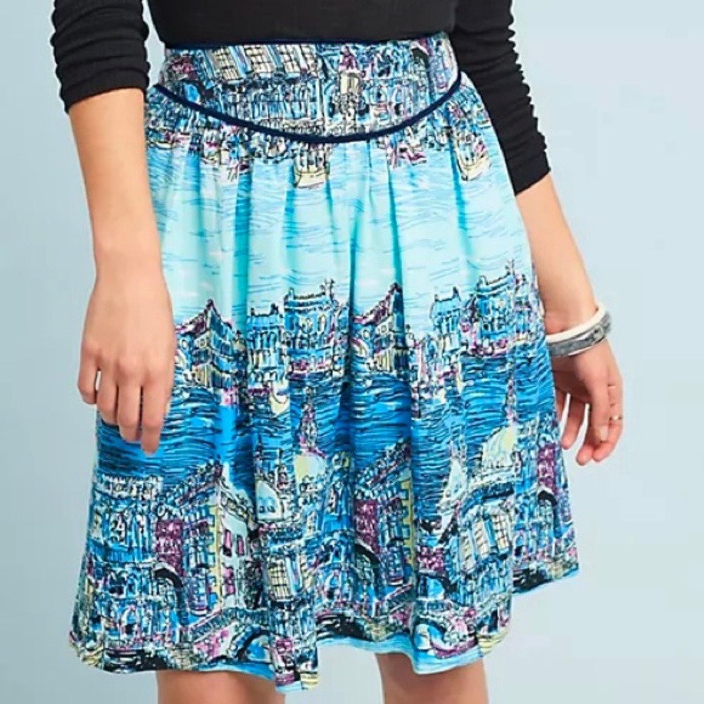 Anthropologie Colloquial A-Line Skirt